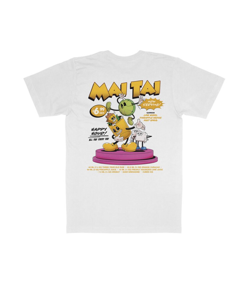 Mai Tai Organic Heavyweight T-Shirt White