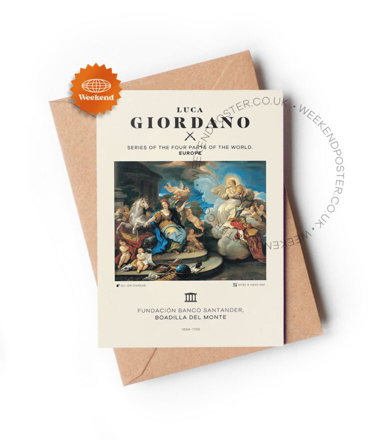 Luca Giordano Series of the Four Parts of the World Europe greeting card