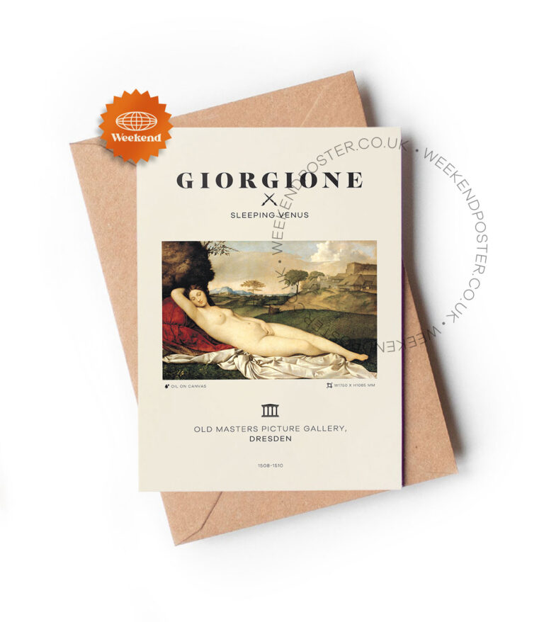 Giorgione Sleeping Venus greeting card