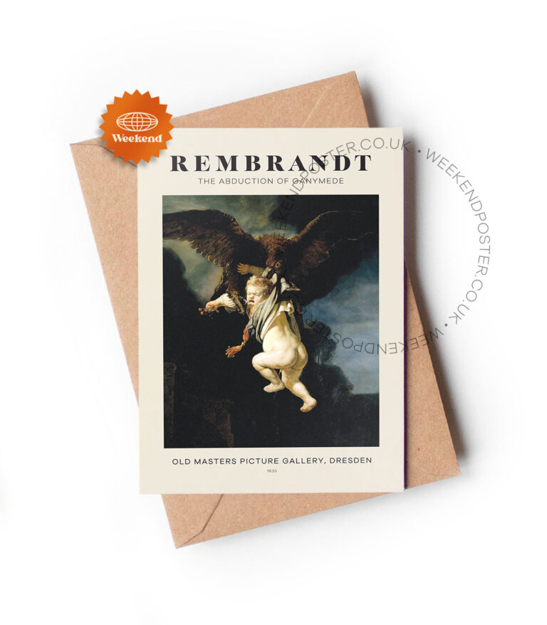 Rembrandt The Abduction of Ganymede  greeting card