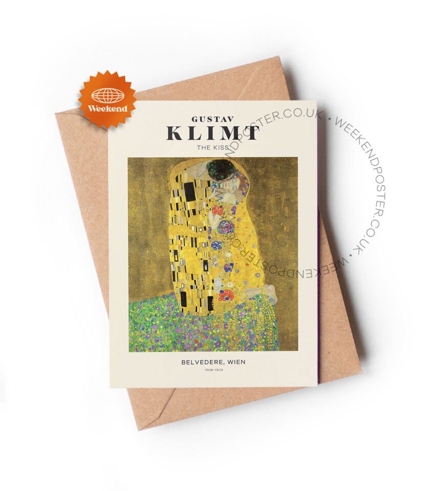 Gustav Klimt The Kiss greeting card