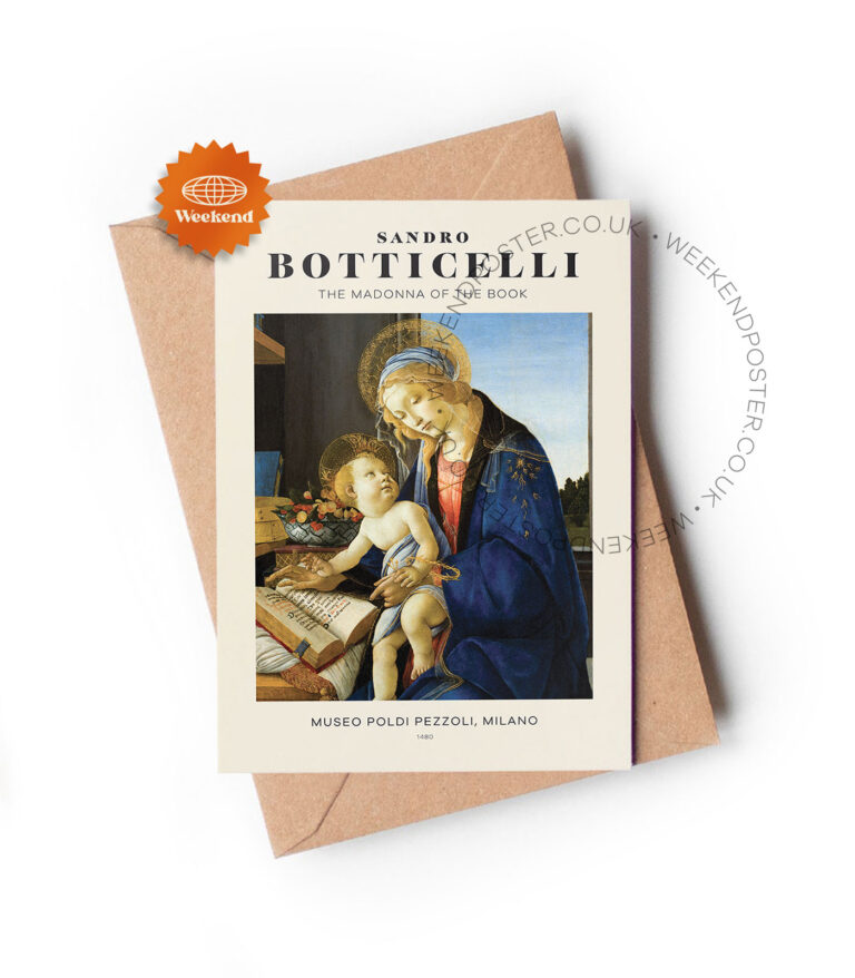 Sandro Botticelli The Madonna of the Book greeting card