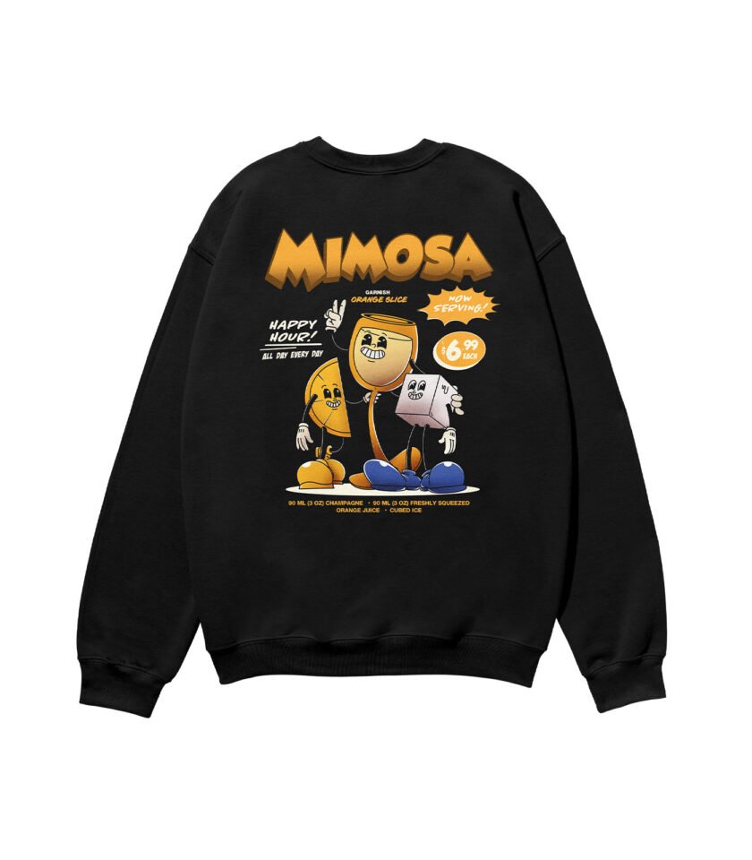 Mimosa Heavyweight Organic Sweatshirt Black