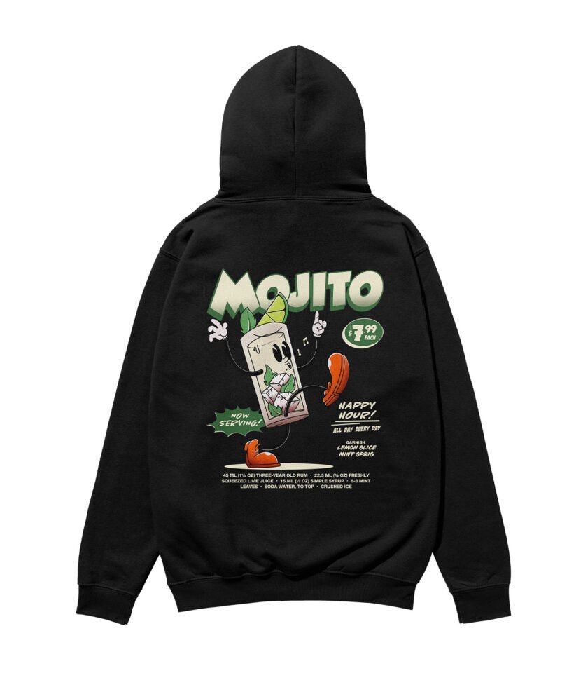 Mojito Heavyweight Organic Hoodie Black