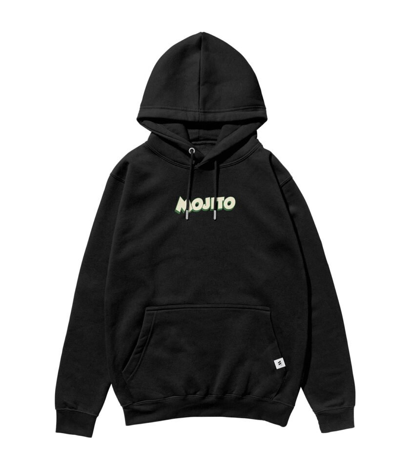 Mojito Heavyweight Organic Hoodie Black - Image 2