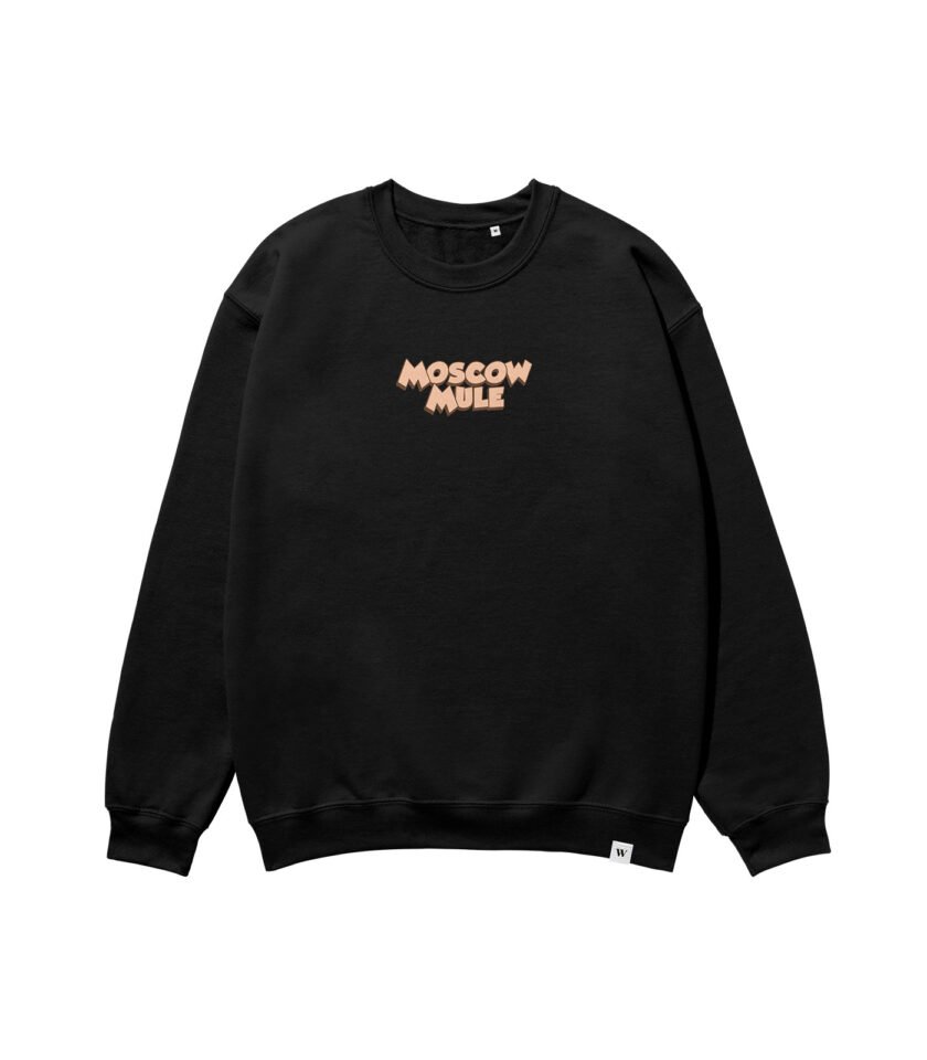 Moscow Mule Heavyweight Organic Sweatshirt Black - Image 2