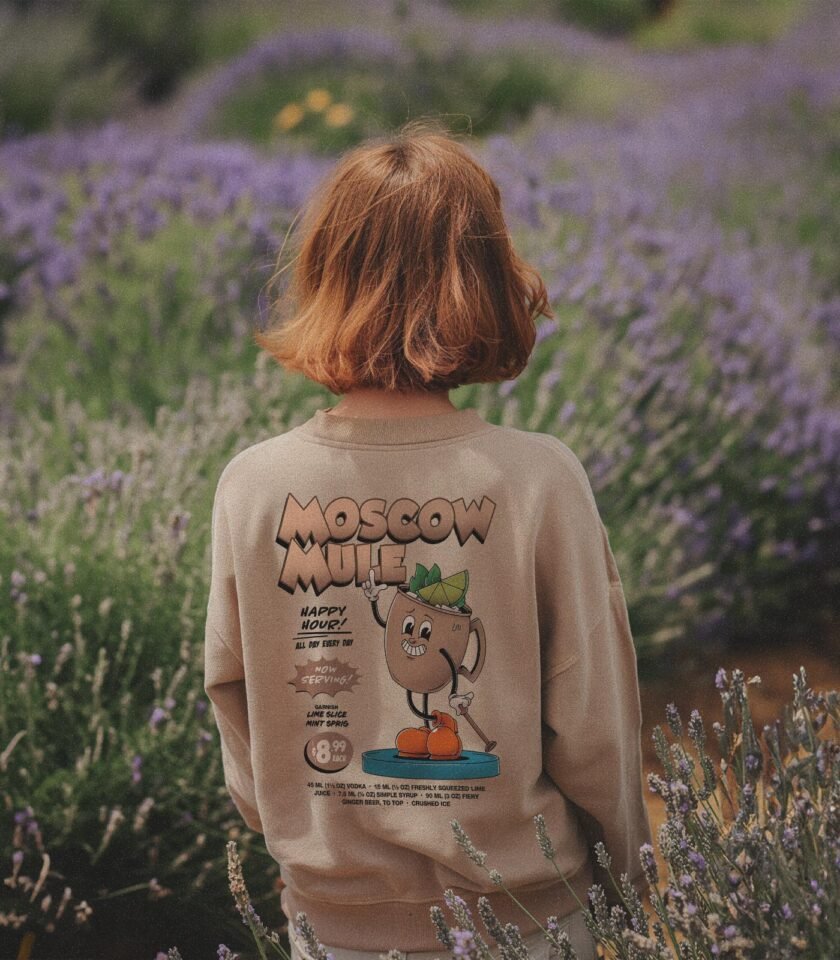 Moscow Mule Heavyweight Organic Sweatshirt Sand - Image 5