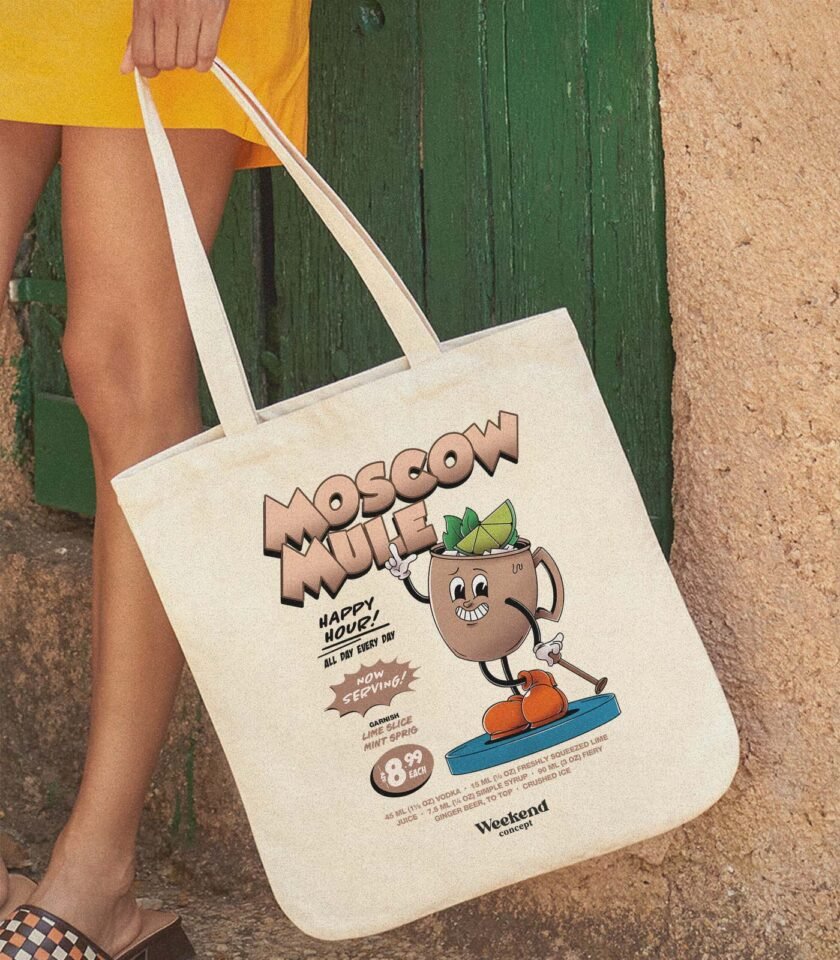 Moscow Mule Organic Spring Tote Bag - Image 2