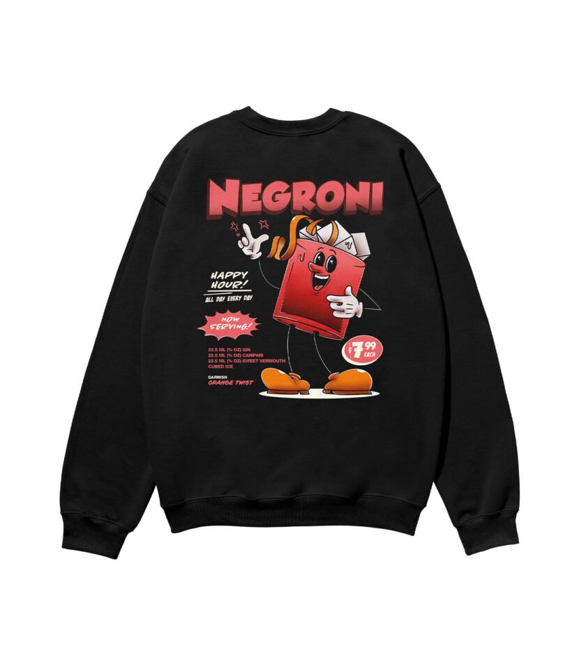 Negroni Heavyweight Organic Sweatshirt Black