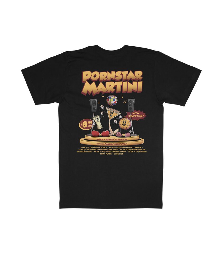 Pornstar Martini Organic Heavyweight T-Shirt Black