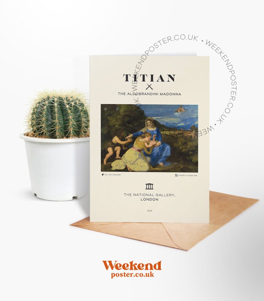 Titian The Aldobrandini Madonna greeting card - Image 2