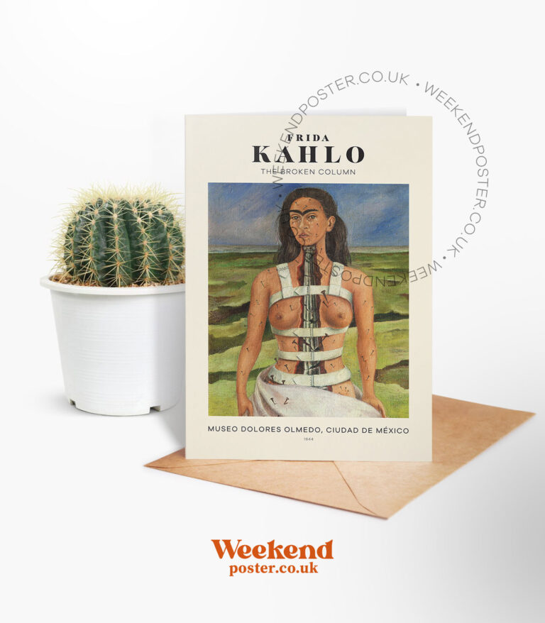 Frida Kahlo The Broken Column greeting card