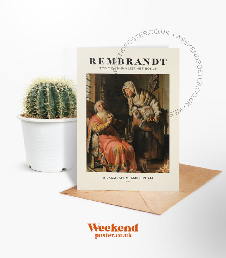 Rembrandt Tobit en Anna Met Het Bokje greeting card