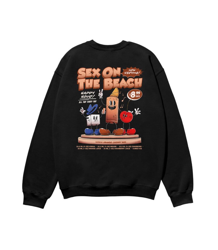 Sex on the Beach Heavyweight Organic Sweatshirt Black