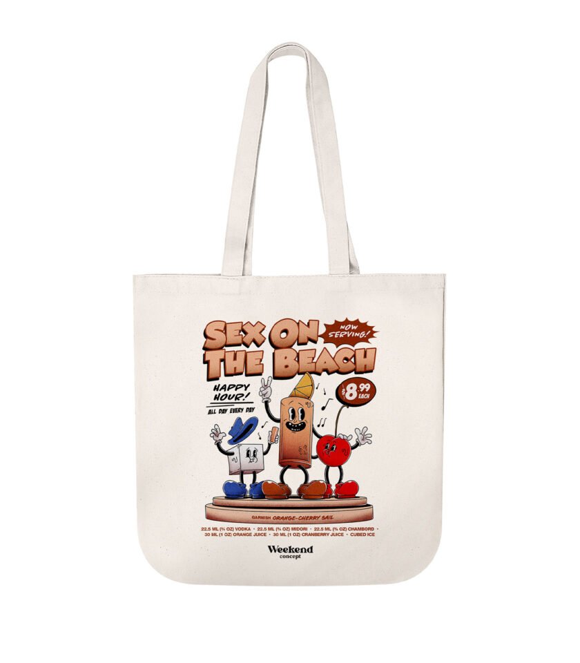 Sex on the Beach Organic Spring Tote Bag