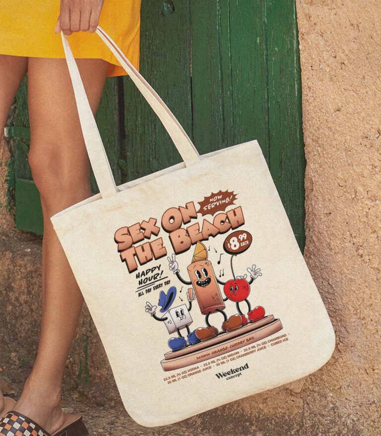 Sex on the Beach Organic Spring Tote Bag