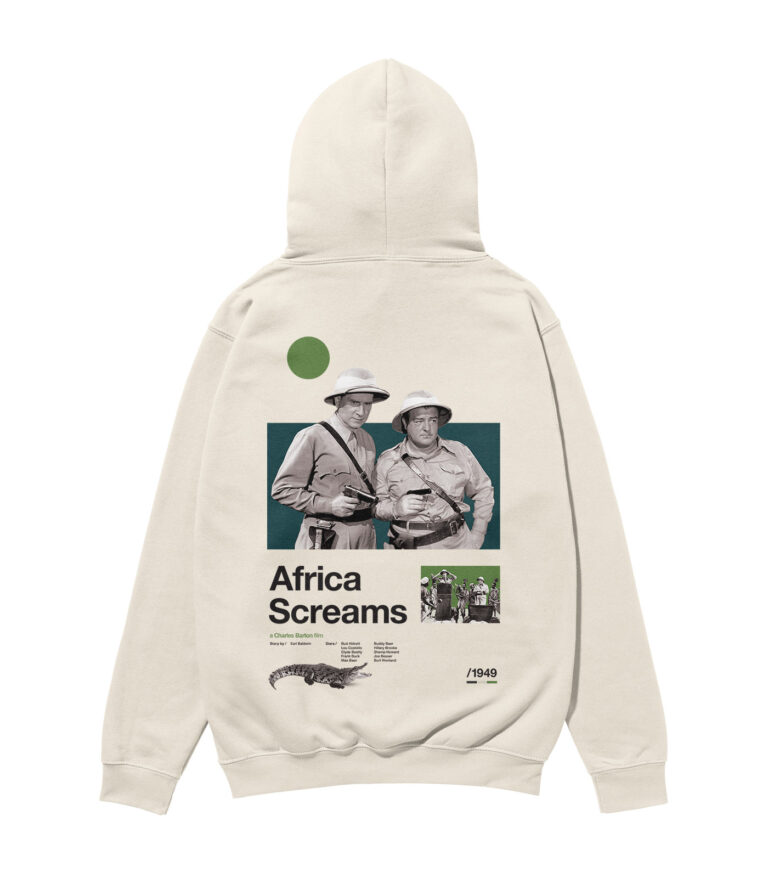 Africa Screams Movie Heavyweight Organic Hoodie