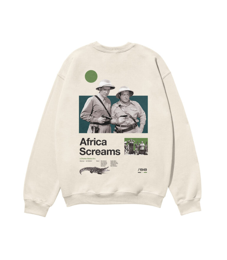 Africa Screams Movie Heavyweight Organic Sweatshirt