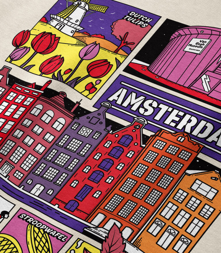 Amsterdam Colorful City Heavyweight Organic Sweatshirt