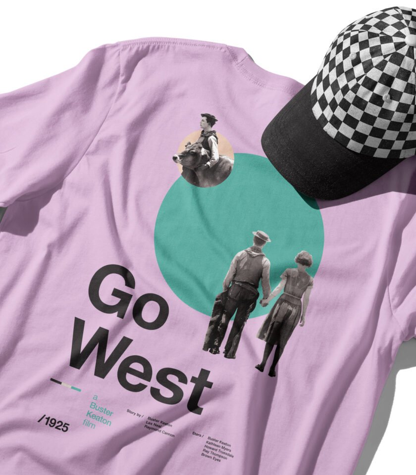 Go West Heavyweight Movie T-Shirt - Image 9