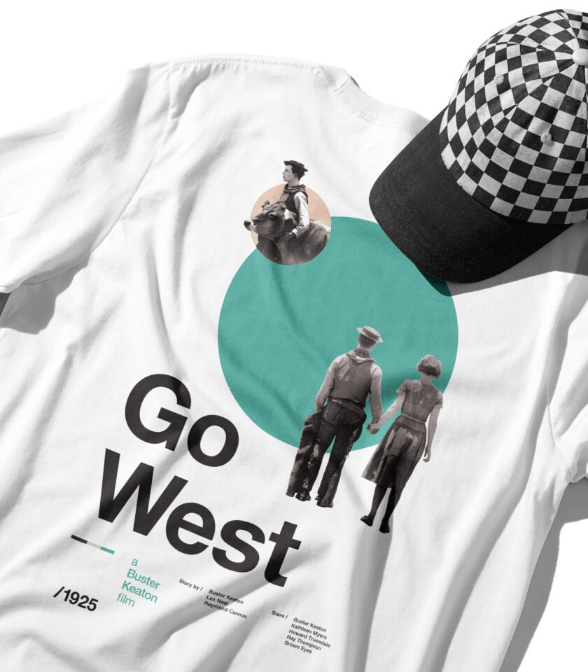 Go West Heavyweight Movie T-Shirt - Image 6