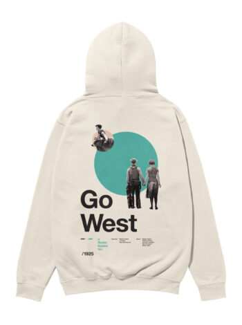 Go West Movie Heavyweight Organic Hoodie