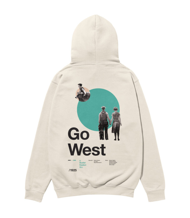 Go West Movie Heavyweight Organic Hoodie