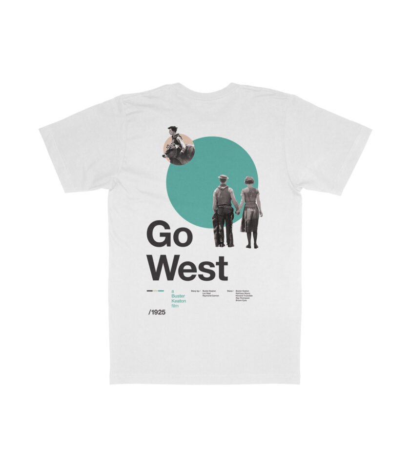 Go West Heavyweight Movie T-Shirt - Image 4