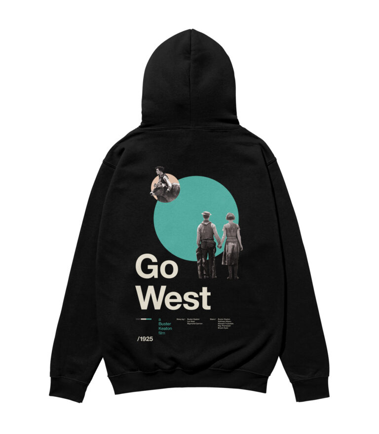 Go West Movie Heavyweight Organic Hoodie