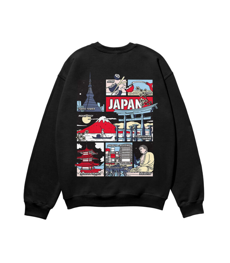 Japan Colorful City Heavyweight Organic Sweatshirt