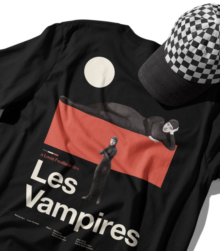 Les Vampires Heavyweight Movie T-Shirt