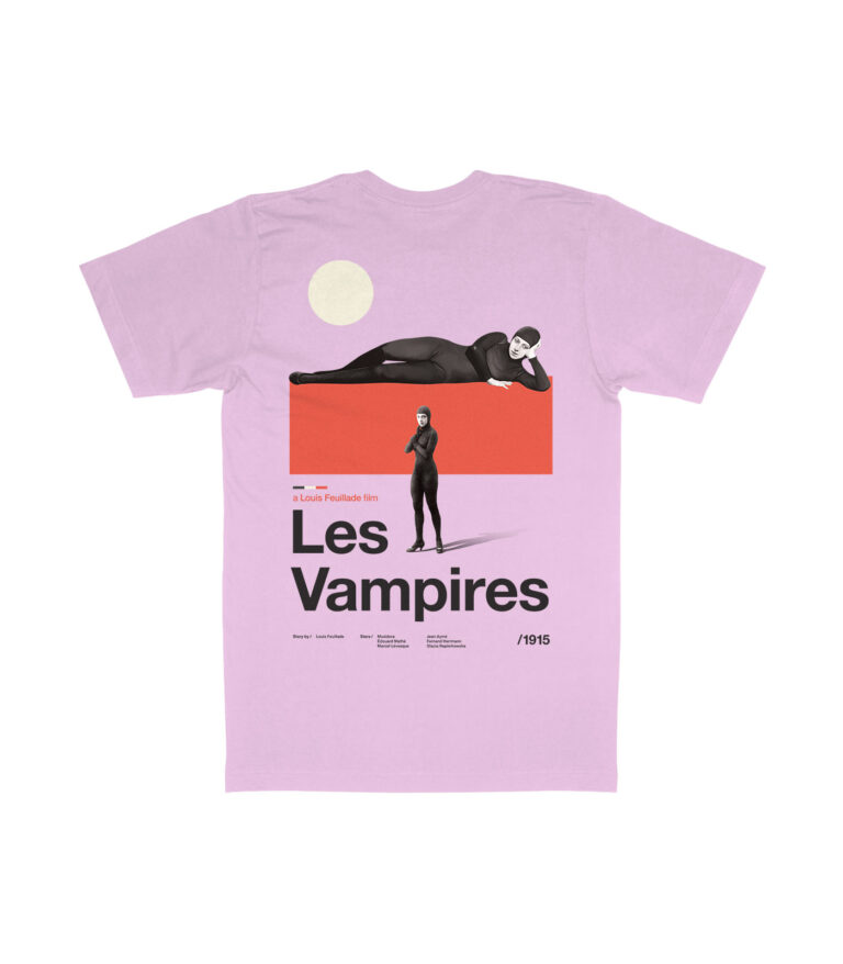 Les Vampires Heavyweight Movie T-Shirt