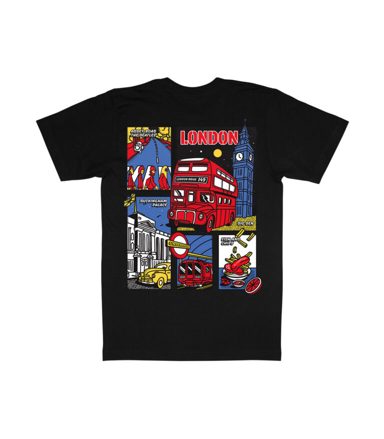 London Colorful City Graphic T-Shirt