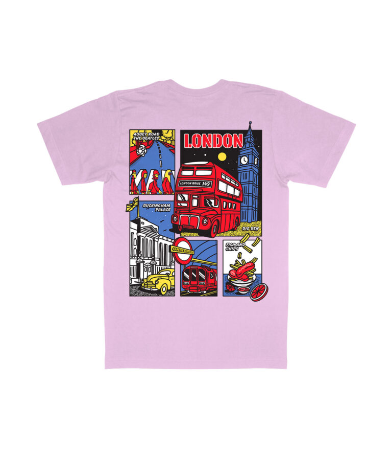 London Colorful City Graphic T-Shirt