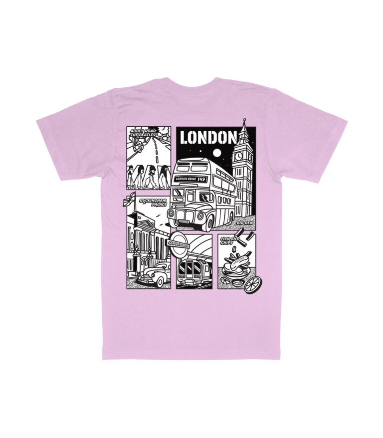 London Black & White City Graphic T-Shirt