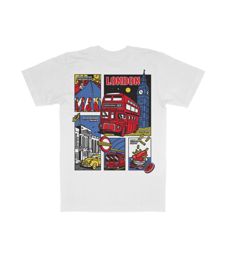 London Colorful City Graphic T-Shirt