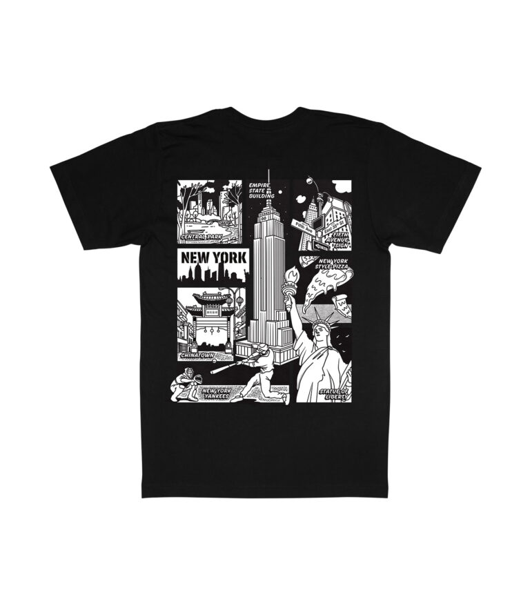 New York Black & White City Graphic T-Shirt