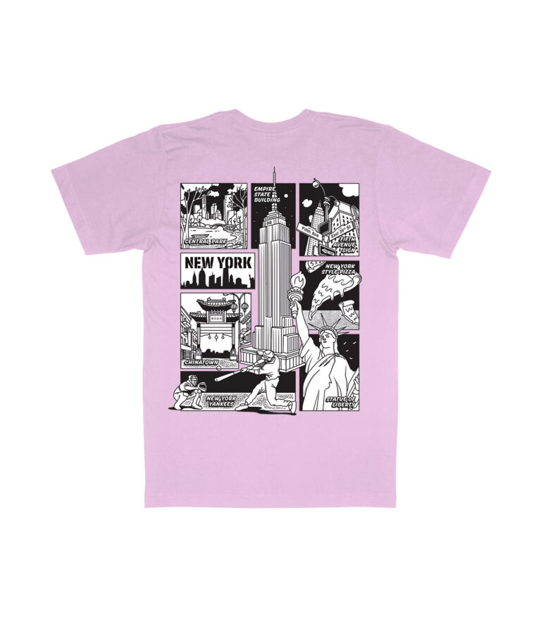 New York Black & White City Graphic T-Shirt