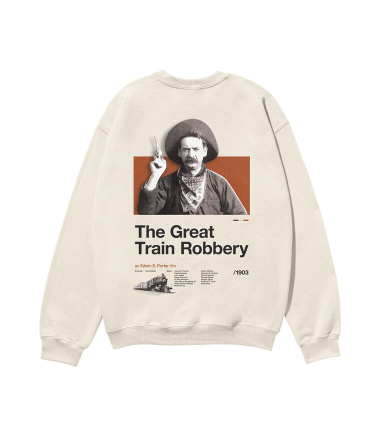 The Great Train Robbery Movie Heavyweight Organic Sweatshirt