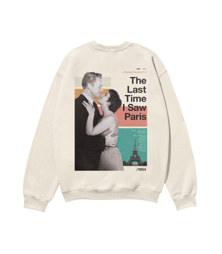 The Last Time I Saw Paris Movie Heavyweight Organic Sweatshirt