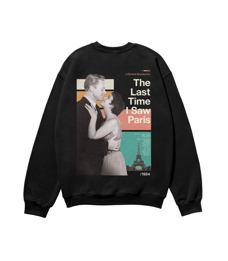 The Last Time I Saw Paris Movie Heavyweight Organic Sweatshirt