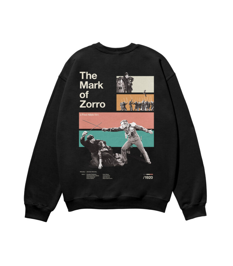 The Mark of Zorro Movie Heavyweight Organic Sweatshirt