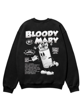 Bloody Mary Black & White Heavyweight Organic Sweatshirt