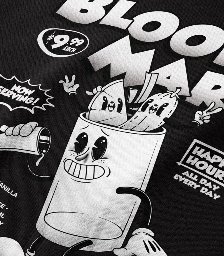 Bloody Mary Black & White Heavyweight Organic Sweatshirt