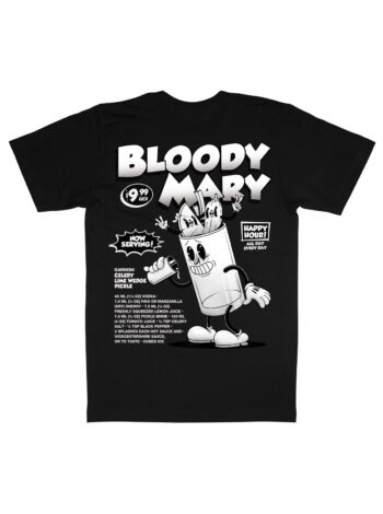 Bloody Mary Black & White Organic Heavyweight T-Shirt
