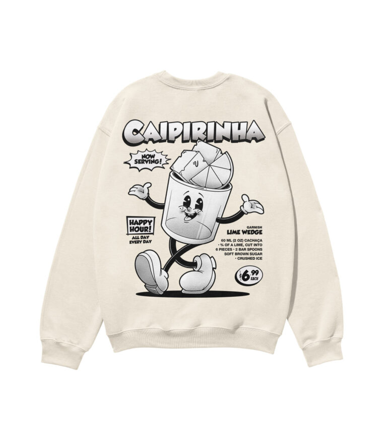 Caipirinha Black & White Heavyweight Organic Sweatshirt