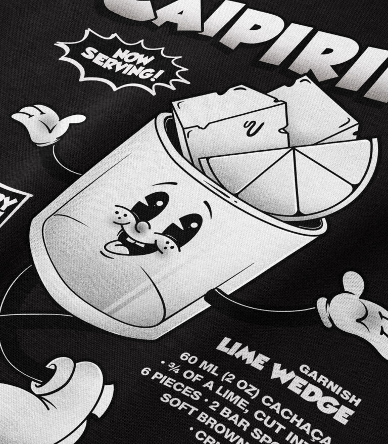 Caipirinha Black & White Heavyweight Organic Sweatshirt