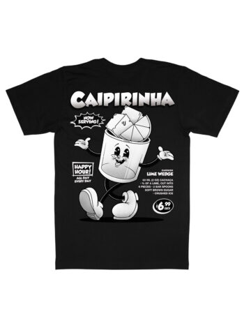 Caipirinha Black & White Organic Heavyweight T-Shirt