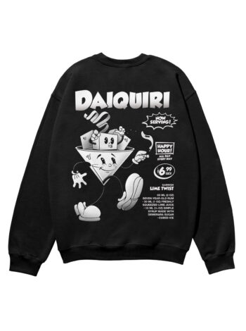 Daiquiri Black & White Heavyweight Organic Sweatshirt
