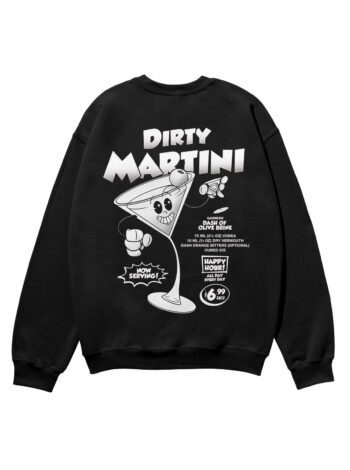 Dirty Martini Black & White Heavyweight Organic Sweatshirt